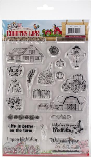 Find It Trading Yvonne Creations Clear Stamps-Country Life