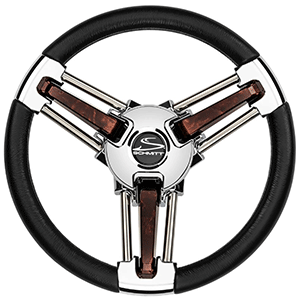 Schmitt & Ongaro Burano Wheel - 14' Black Polyrethane - 3/4' Tapered Hub