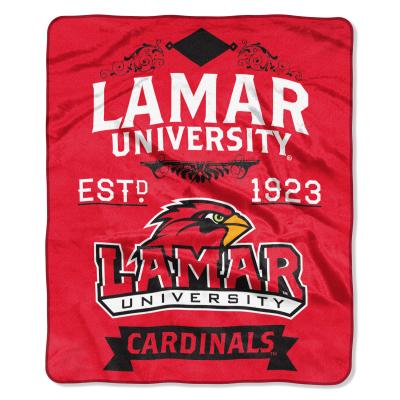 Lamar OFFICIAL Collegiate 'Label' Raschel Throw