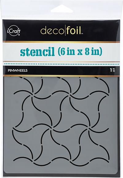Deco Foil Designer Stencil 6'X8'-Pinwheels