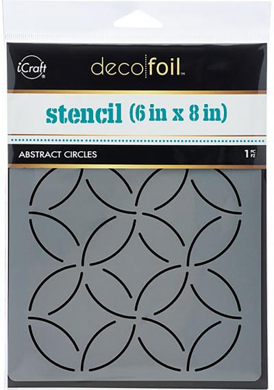 Deco Foil Designer Stencil 6'X8'-Abstract Circles