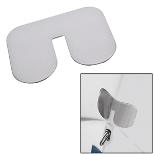 Megaware ScuffBuster™ Standard with Notch - 5.75' x 4.5' - Notched Bowguard - 22G - Stainless Steel