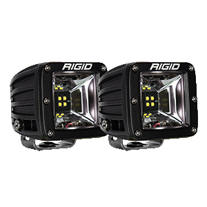 RIGID Industries Radiance Scene Lights - Surface Mount Pair - Black w/White LED Backlight
