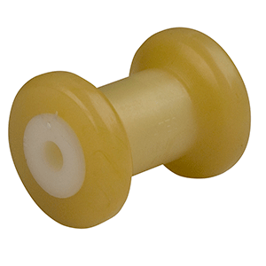 CLOSEOUT - C.E. Smith Spool Roller 4' - 1/2' ID - Gold TPR w/Bushing White Solid