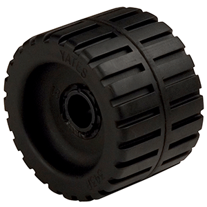 C.E. Smith Ribbed Wobble Roller 4-3/8' - 3/4'ID w/Bushing Black