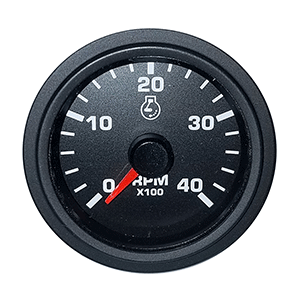 Faria 2' Tachometer Variable Frequency 4000 RPM Gauge - Black - Bulk Packaging