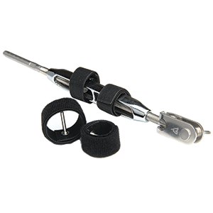 C. Sherman Johnson Wrap Pins Hook & Loop Pin Locking Devices for Open Body Turnbuckles 7/16' & 1/2' - 2-Pack