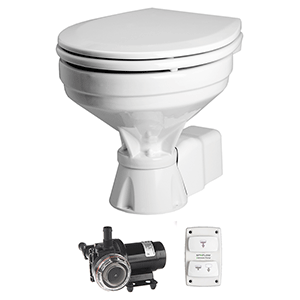 Johnson Pump Aqua T Toilet - Electric - Comfort - 12V w/Solenoid