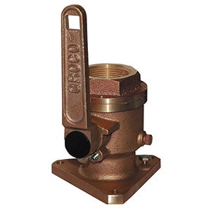 GROCO 1-1/2' Bronze Flanged Full Flow Seacock