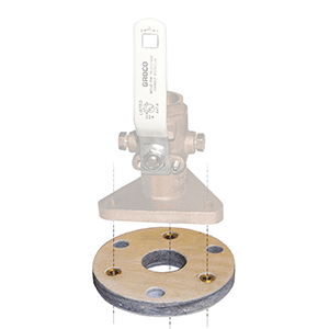 GROCO Backing Block f/3/4' & 1' Seacocks