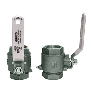 GROCO 3/4' NPT Stainless Steel In-Line Ball Valve