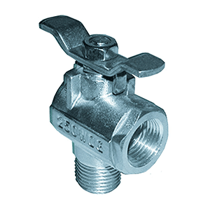 GROCO 1/2' NPT 90° Stainless Steel Fuel Valve