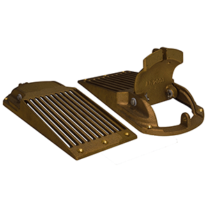 GROCO Bronze Slotted Hull Scoop Strainer w/Access Door f/Up to 1-1/4' Thru Hull