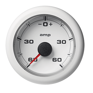 VDO Marine 2-1/16' (52mm) OceanLink® Battery Current Gauge (-60/+60 AMP) - White Dial & Bezel