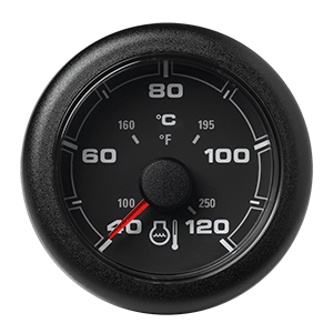 VDO Marine 2-1/16' (52mm) OceanLink® Ocean Link Temperature 120°C/250°F - Black Dial & Bezel