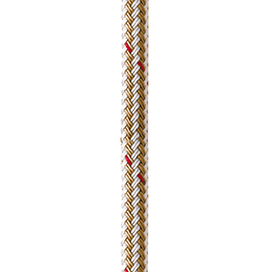 New England Ropes 5/8' x 15' Nylon Double Braid Dock Line - White/Gold w/Tracer