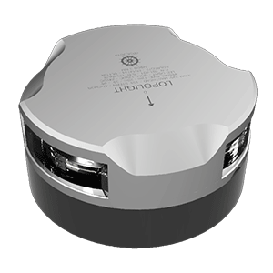 Lopolight Masthead, Anchor & Stern Light - 3nm - Single - Silver Housing - Horizontal Mount f/Sailing Vessels