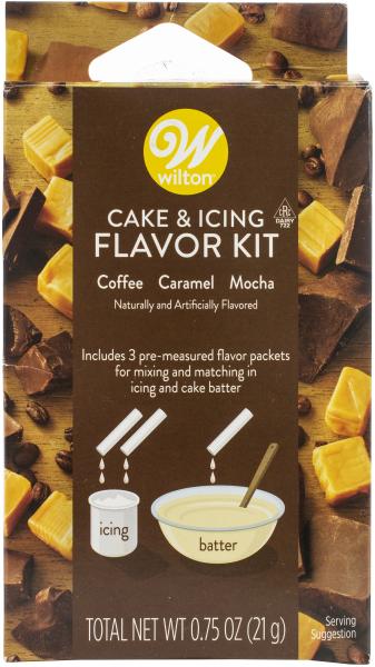 Cake & Icing Flavor Kit 3pcs-Coffee, Caramel & Mocha