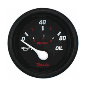 Faria Professional Red 2' Oil Pressure Gauge