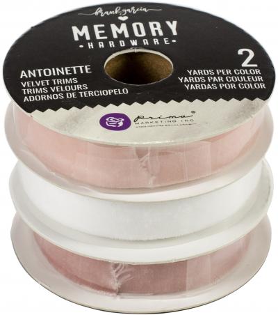 Prima Marketing Memory Hardware Antoinette Velvet Trim 3/Pkg-2 Yards Each
