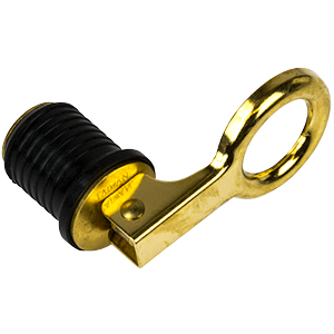 Sea-Dog Brass Snap Handle Drain Plug - 1'