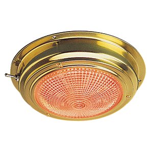 Sea-Dog Brass LED Day/Night Dome Light - 5' Lens