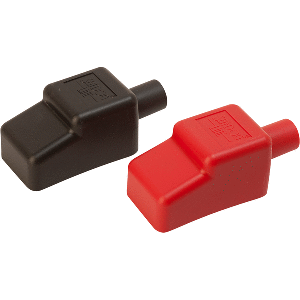 Sea-Dog Battery Terminal Covers - Red/Black - 5/8'