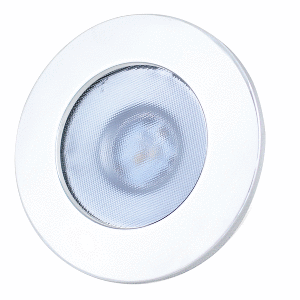 Lunasea Gen 3 Indoor/Outdoor Recessed 3.5” LED Light - 2700K 85 CRI Dimmable COB LED - Warm White/White SS Bezel