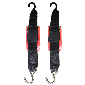 Rod Saver Quick Release Trailer Tie-Down w/Vinyl Pad - 2' x 4' - Pair
