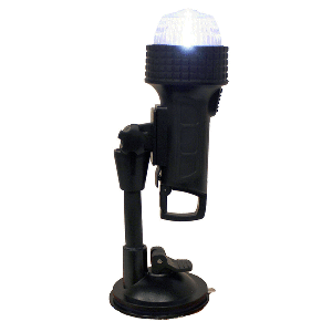 Aqua Signal Series 27 Portable All-Round Light w/24' Pole C-Clamp, U-Bracket, Suction Cup & Inflatable Adapter