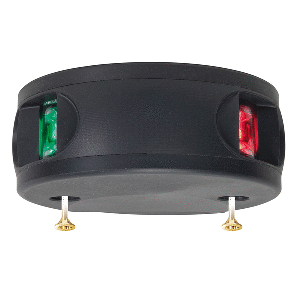 Aqua Signal Series 33 Bi-Color LED Deck Mount Light - Black Housing