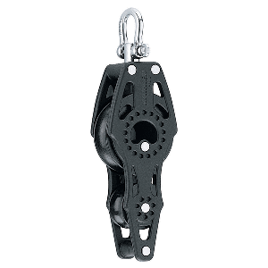 Harken 40mm Carbo Air Fiddle Block w/Swivel & Becket - Fishing