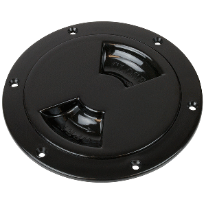 Sea-Dog Quarter-Turn Smooth Deck Plate w/Internal Collar - Black - 4'