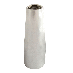 Glomex RA300 Antenna Adapter - Chrome-Plated - 5/8' - 24 Thread to 1' - 14 Thread