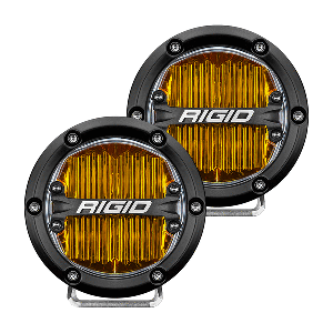 RIGID Industries 360-Series 4' SAE Fog Light - Yellow Light - Black Housing