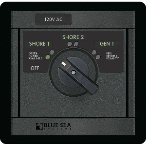 Blue Sea 1482 120V AC Rotary 30A OFF + 3 Sources