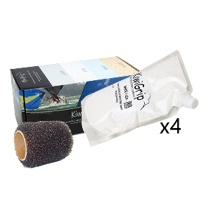 KiwiGrip 4 - 1 Liter Pouches - White w/4' Roller