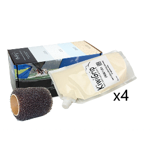 KiwiGrip 4 - 1 Liter Pouches - Cream w/4' Roller