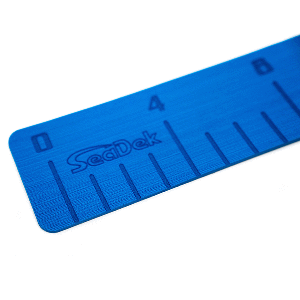 SeaDek 4' x 36' 3mm Fish Ruler w/Laser SD Logo - Bimini Blue