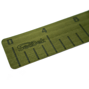 SeaDek 4' x 36' 3mm Fish Ruler w/Laser SD Logo - Olive Green