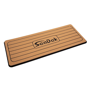 SeaDek Faux Teak Helm Station Pad - 16' x 39' 20mm - Large - Faux Teak w/Black Laser SD Logo