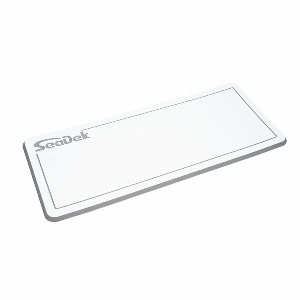 SeaDek Dual Density Helm Pad - 16' x 39' 20mm - Large - White w/Storm Gray Laser SD Logo