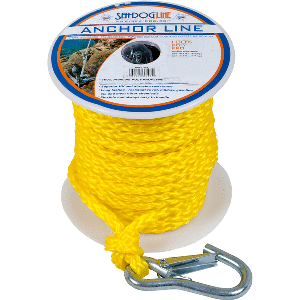 Sea-Dog Poly Pro Anchor Line w/Snap - 3/8' x 100' - Yellow