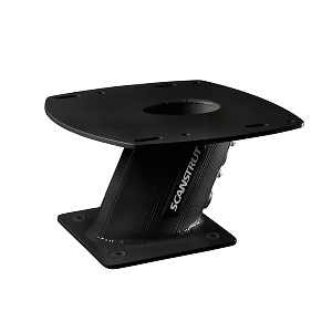 Scanstrut PowerTower 6' Aluminum 2kW/4kW Raymarine, Garmin, Navico BR24/3G/4G Radomes Aft Lean - Black