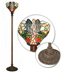 Tiffany-style Angelic Torchiere