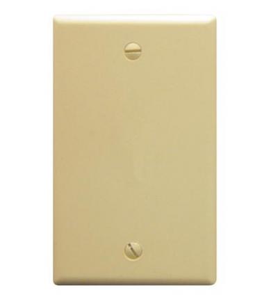 Flush Wall Plate Blank IVORY