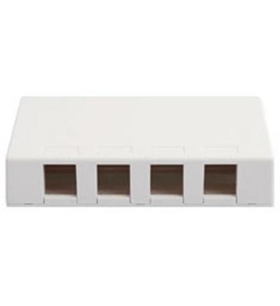 IC107SB4WH  SURFACE BOX, 4 PORT WHITE