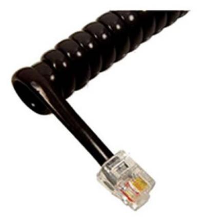 GCHA444006-FBK / 6 BLACK Handset Cord