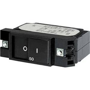 Blue Sea 7401 Single Pole Small Case 2' Flat Rocker Circuit Breaker - 8 Amp