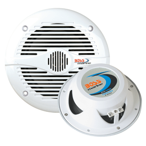 Boss Audio MR60W 6.5' Round Marine Speakers - (Pair) White